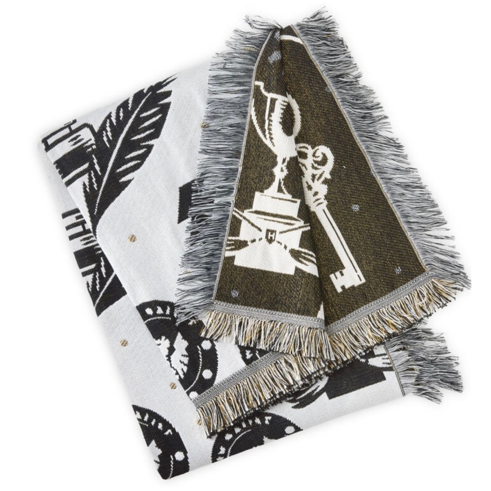 Harry Potter Wizarding World Icons Knit Throw Blanket